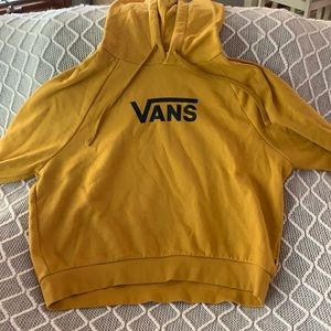 Vans Mustard colored crop hoodie